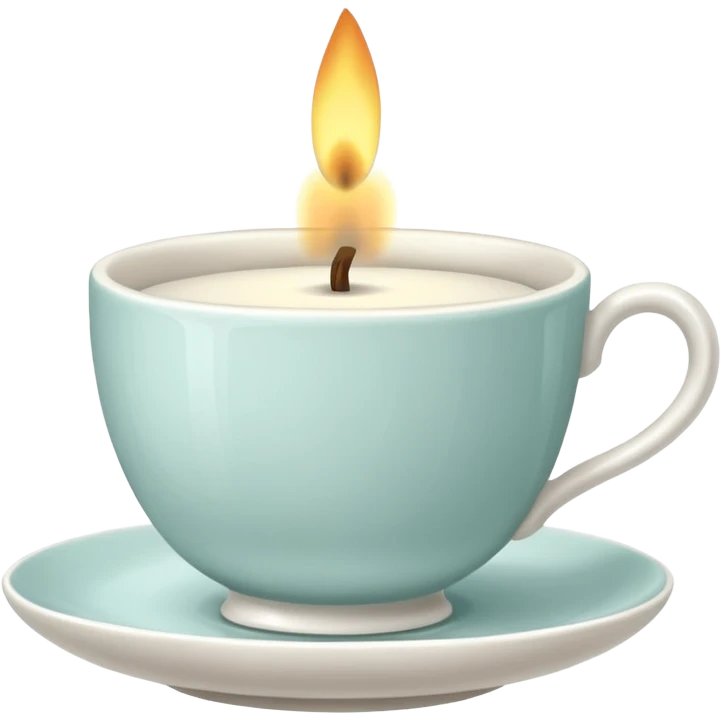 stylish teacup candle emoji