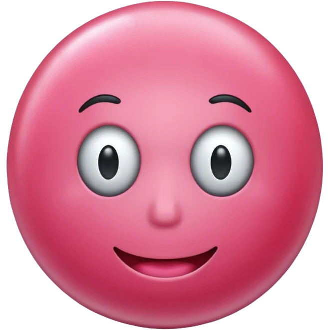 Watermelon bubble gum, faceless emoji