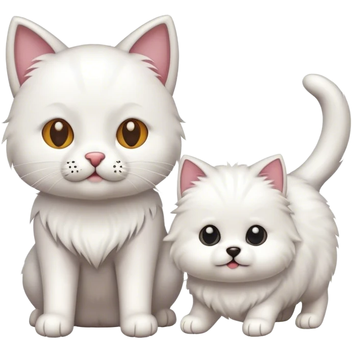 Cat with dog emoji