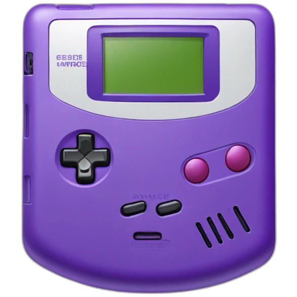 Purple gameboy advance emoji