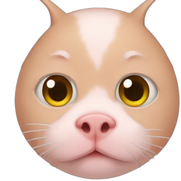 Pig cat emoji