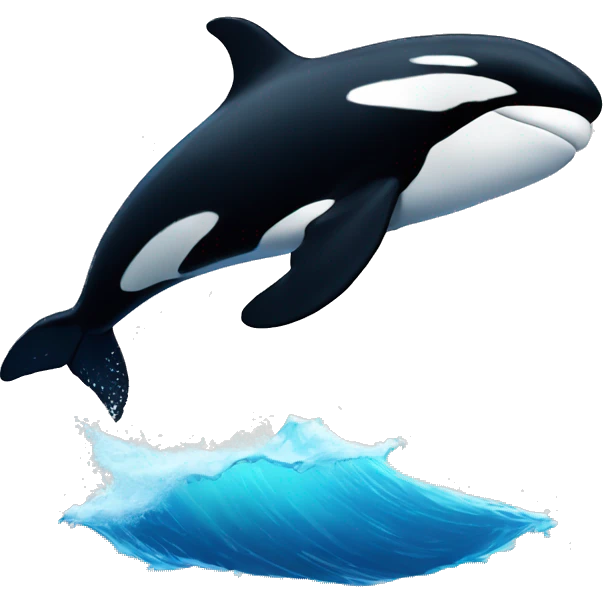 alpha orca jumping emoji
