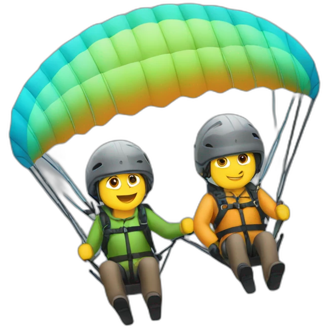Parapente tandem emoji