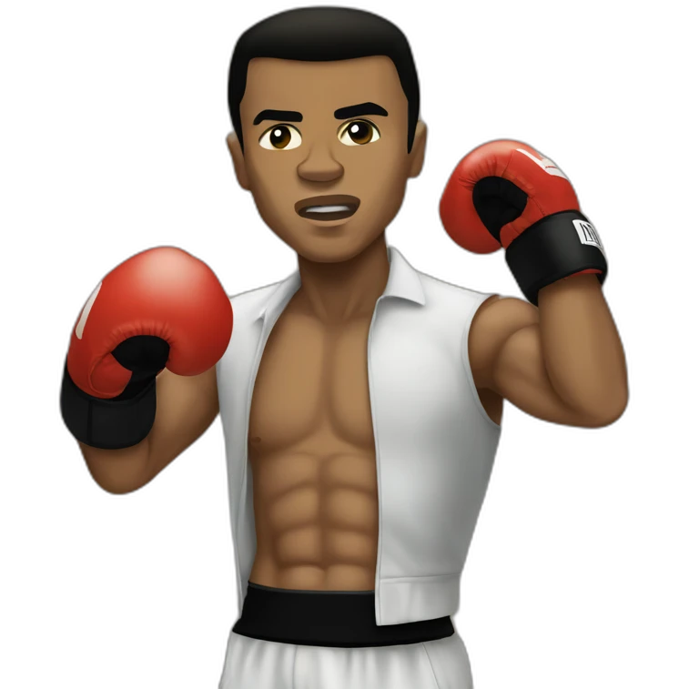 Muhammad ali who is boxing emoji