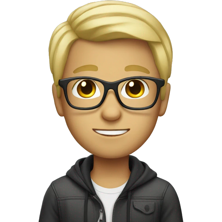 boys with glasses and blonde hair emoji