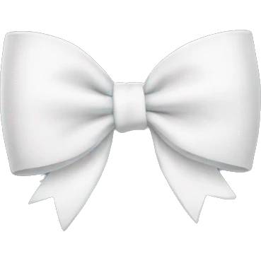 White bow emoji