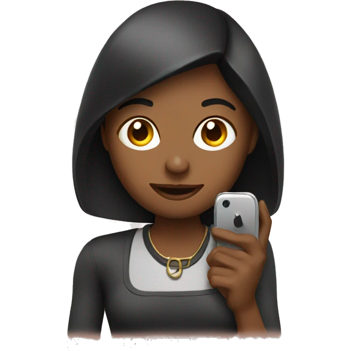 blogger with phone emoji