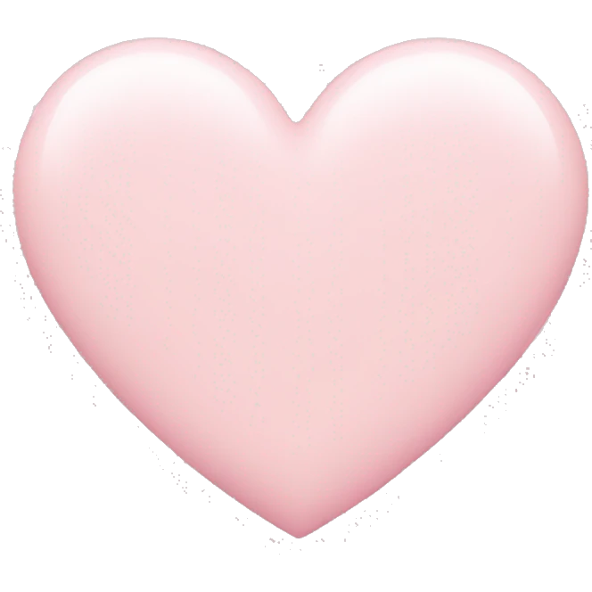 Pastel pink heart emoji