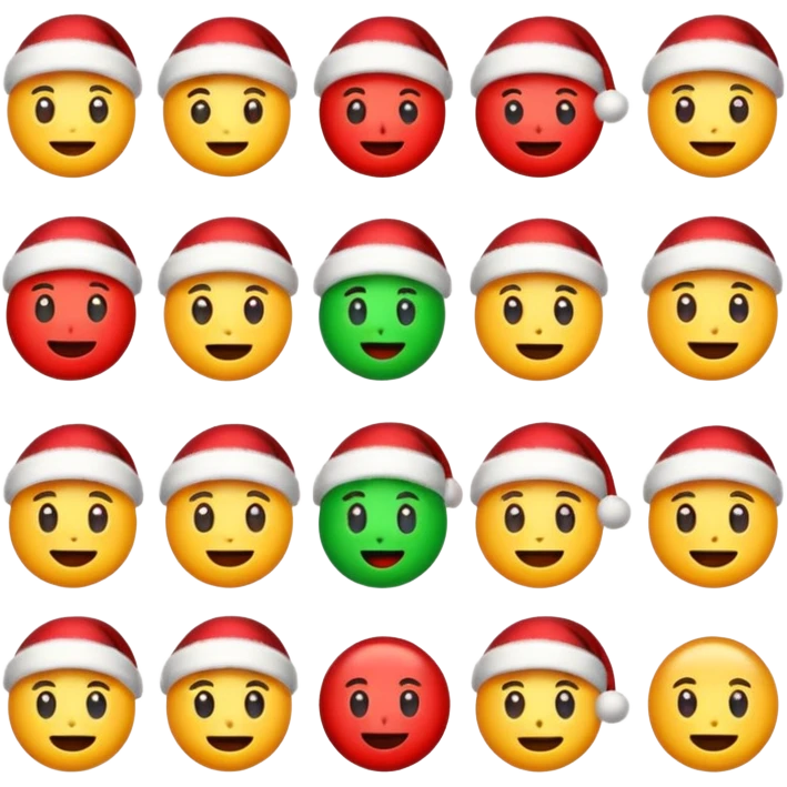 make christmas themed emojis emoji