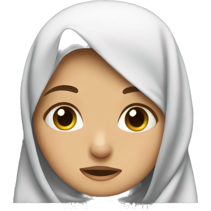 girl in hijab crying  emoji
