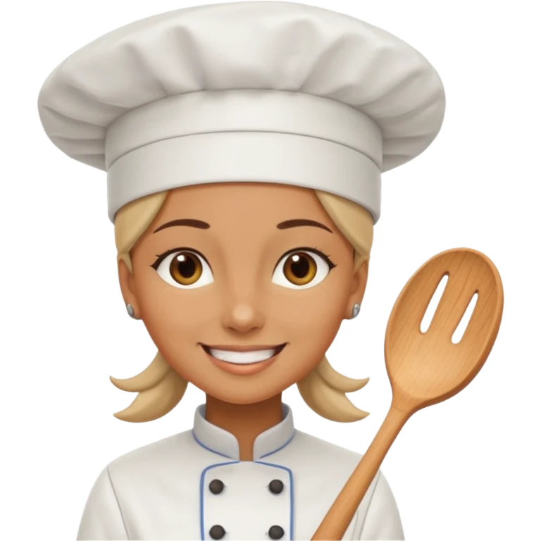 woman wearing chef hat emoji