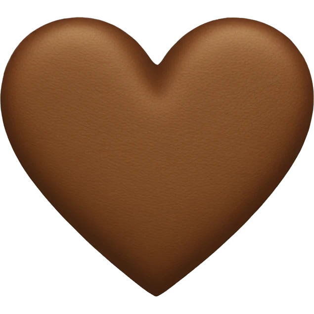 Brown heart emoji