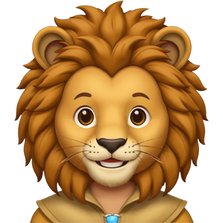 man in lion  costume  emoji