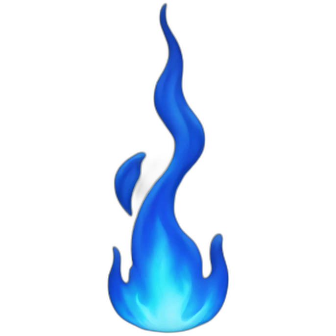 Blue flame emoji