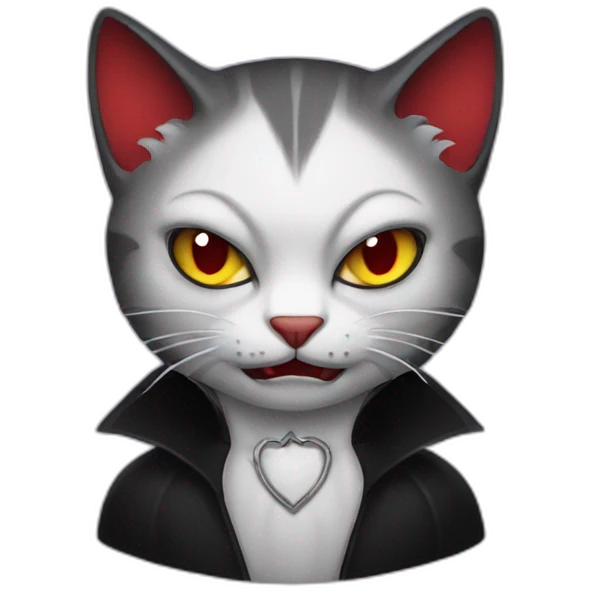 cat vampire emoji