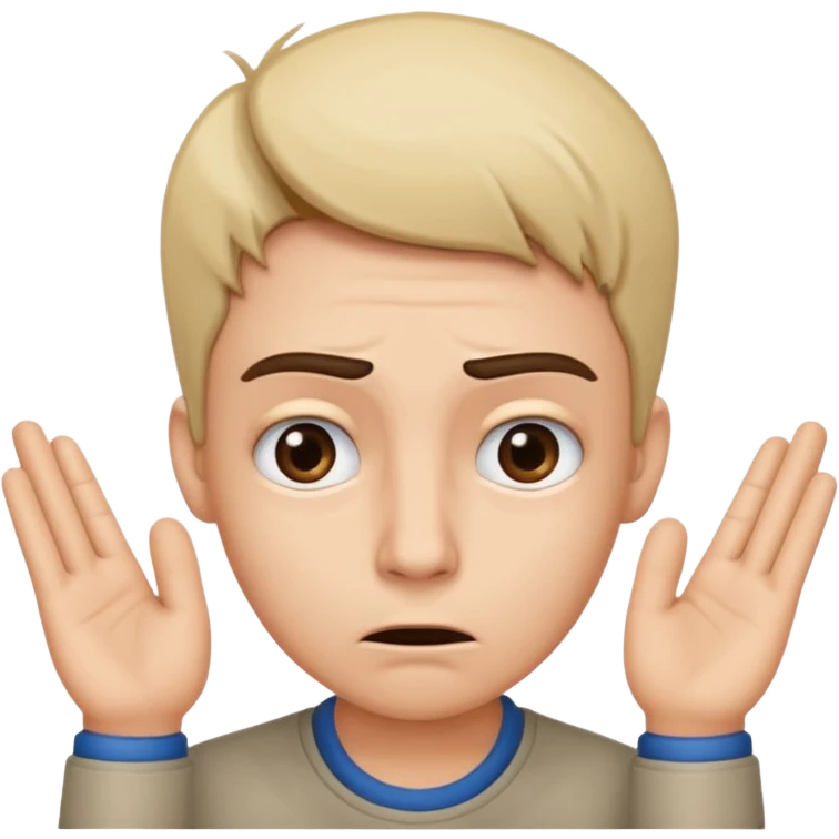Person leaning forward with one hand behind their ear, eyebrows raised, confused face, as if saying "What? emoji