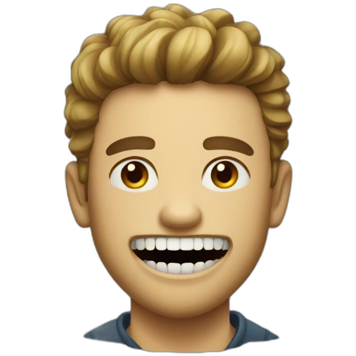 guy with piranha teeth emoji