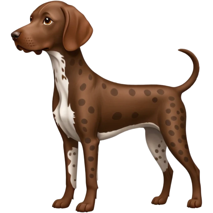 orange spotted german short haired pointer emoji