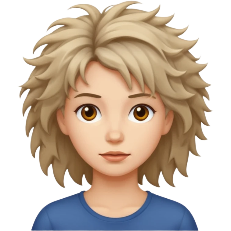 woman with messy hair emoji