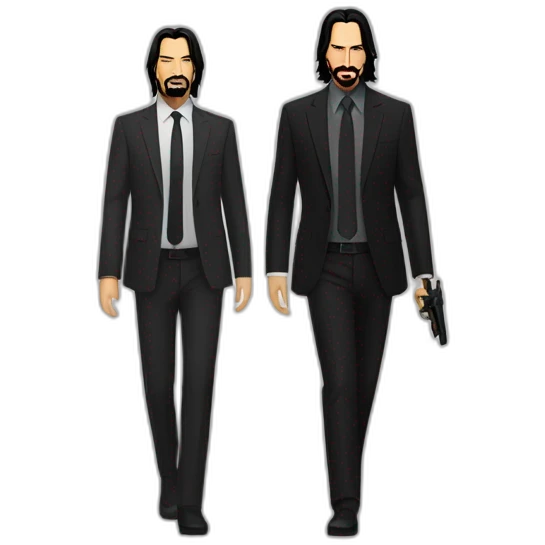 John wick and keanu reeves emoji