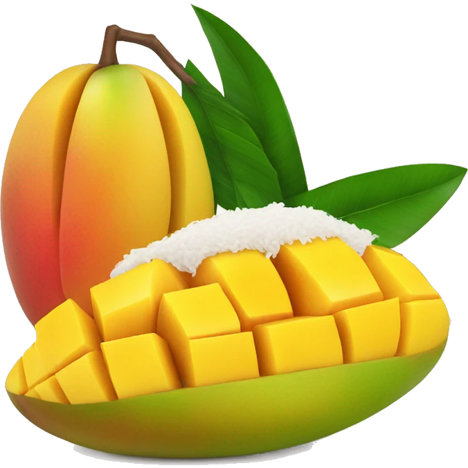 Mango with Sticky Rice emoji