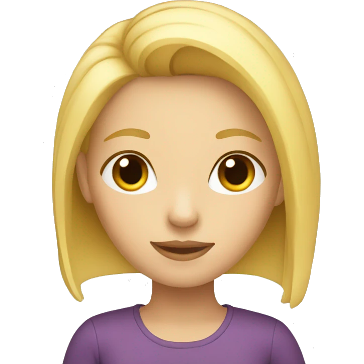 blonde girl emoji