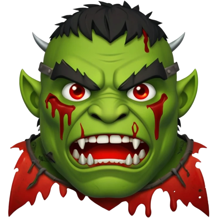 orc banner with blood emoji
