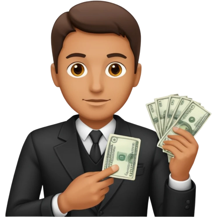 cash man emoji