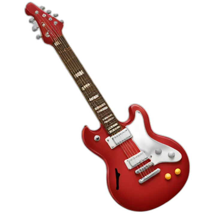 Red Electric Guitar emoji