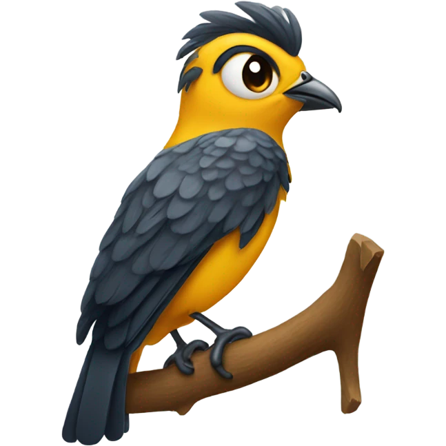 Student bird emoji