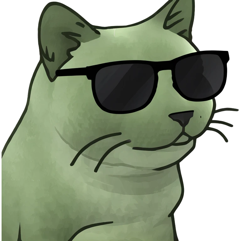 Cat with sunglasses emoji