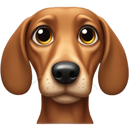 sad weiner dog emoji