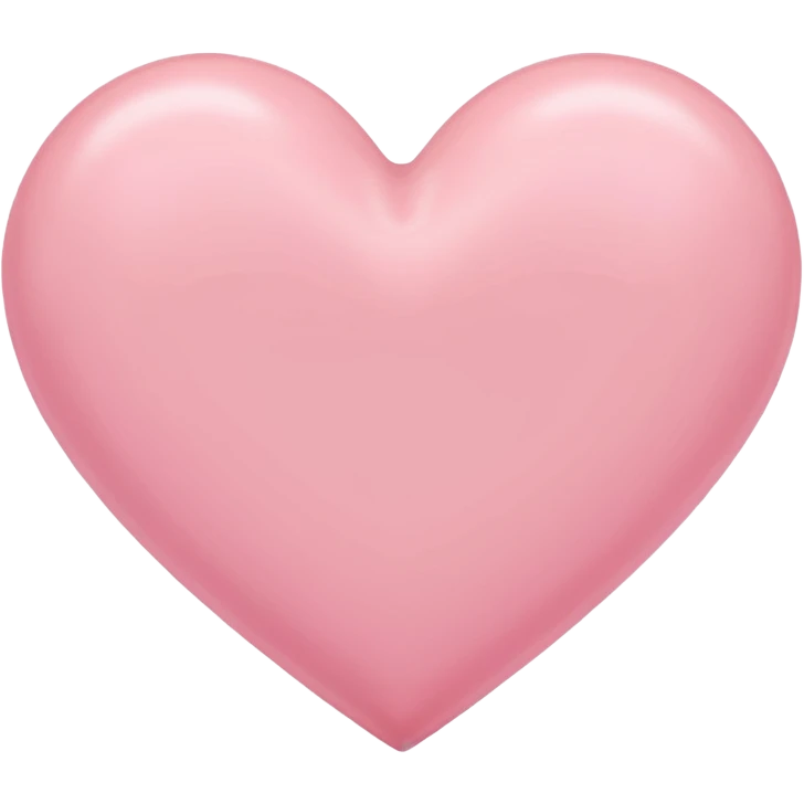 A pink pastel colour heart  emoji