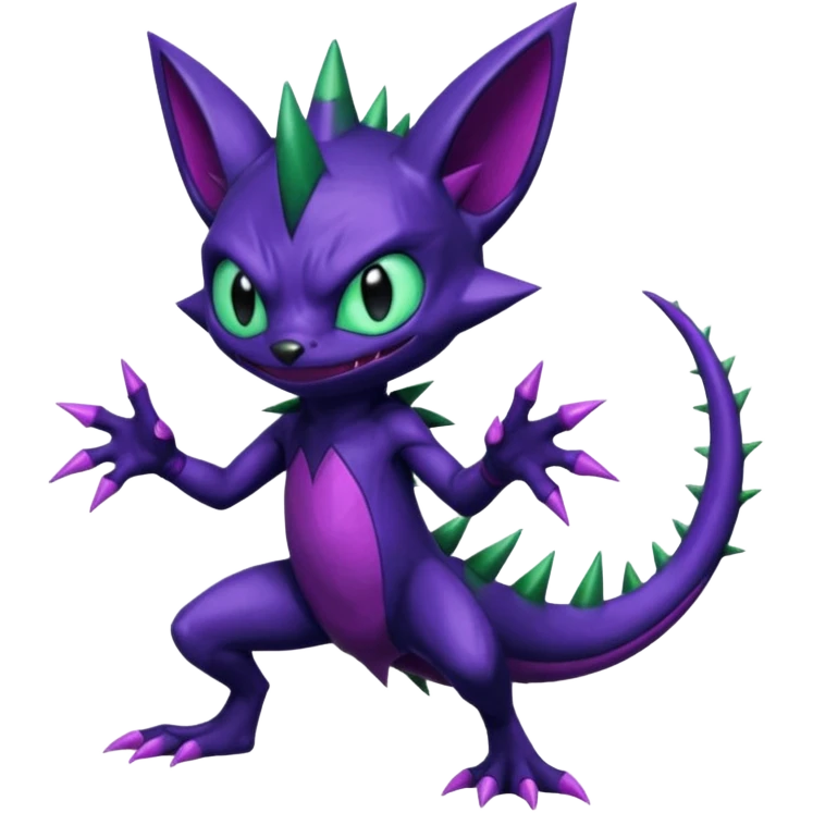Venom-Sableye-Stitch-Sneasel-fusion, full body emoji