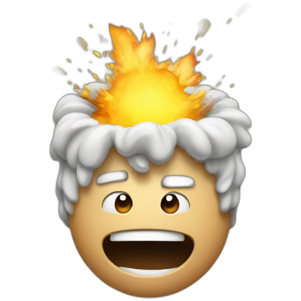 head exploding suprised emoji