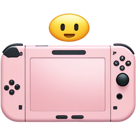 light pink nintendo switch  emoji