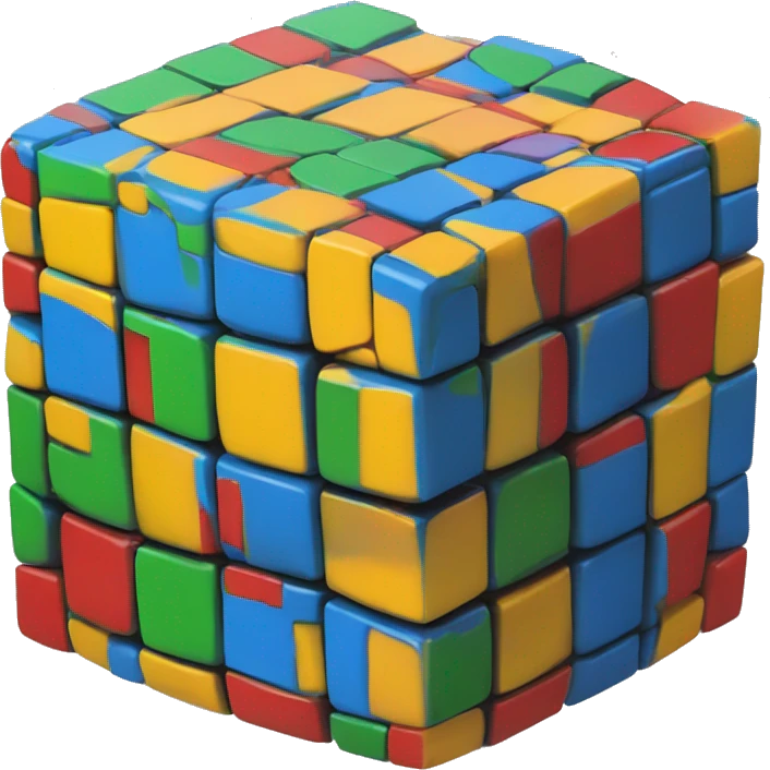 A rubik's cube emoji