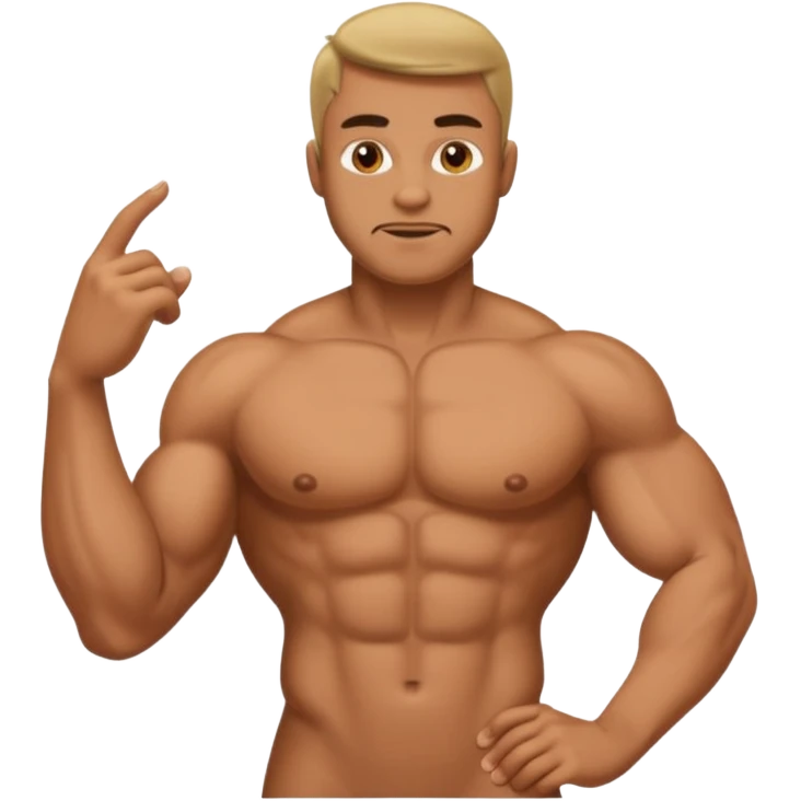 naked man jorking his dick emoji