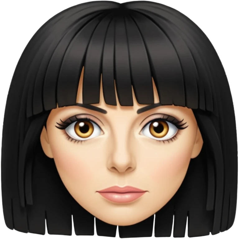 claudia winkleman lots of fringe emoji