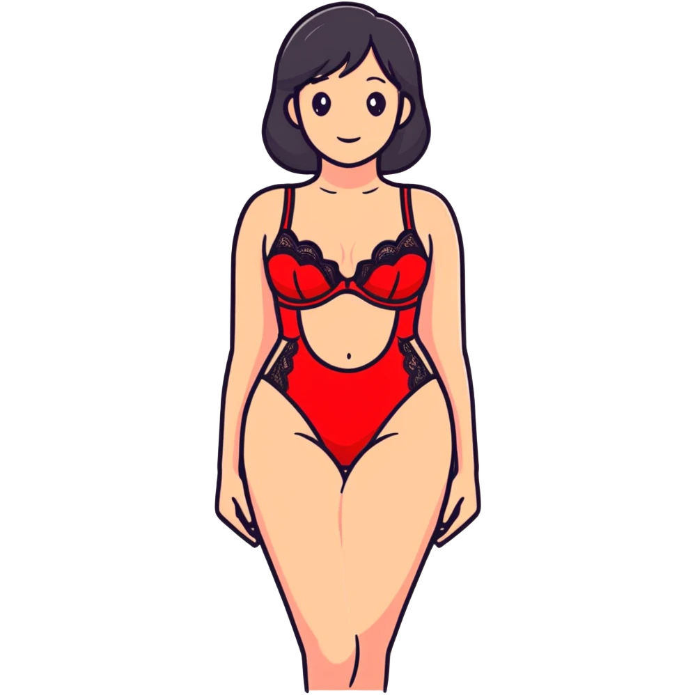 Red lingerie  emoji