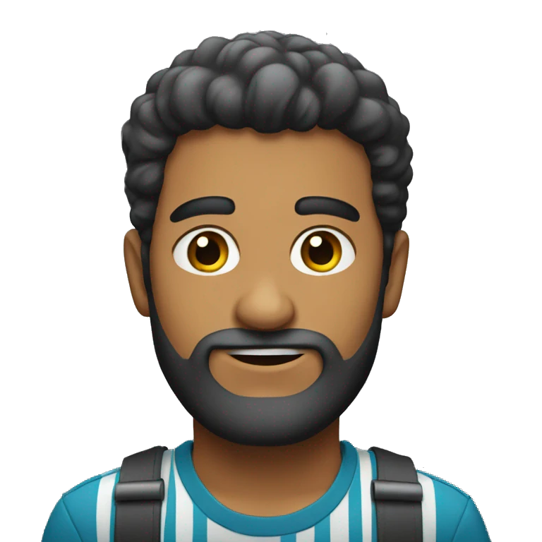 alumno con barba emoji