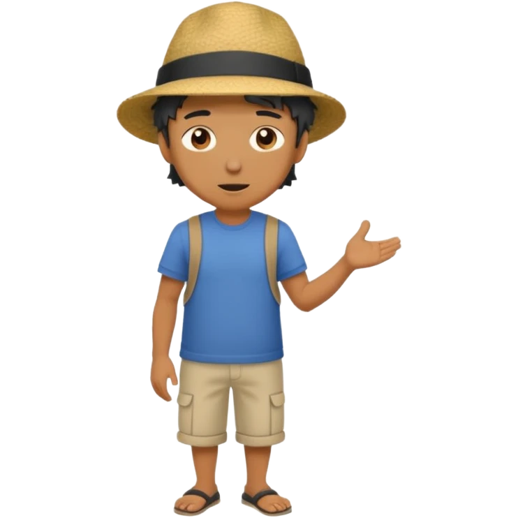 man full body doodle cartoon anime talking emoji