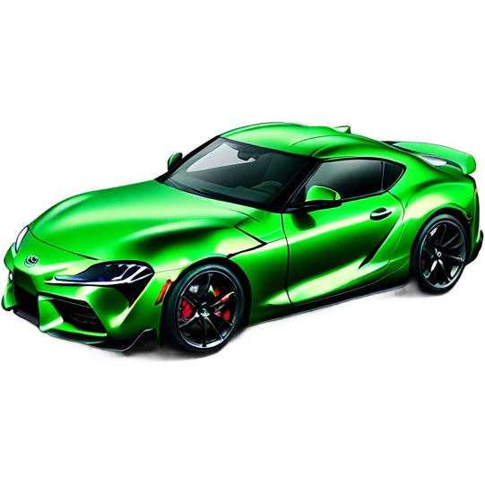 The new green Toyota Supra emoji