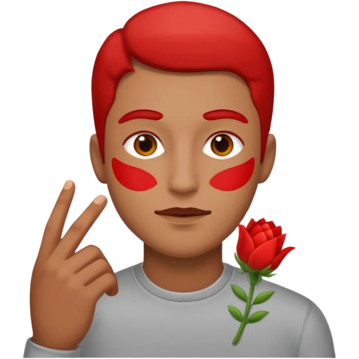 stikers de Red primavera pero para varón emoji