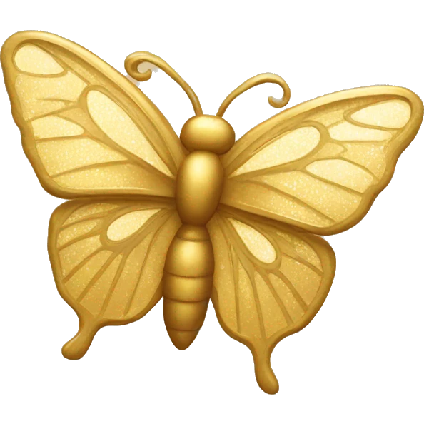 un golden con alas de mariposa emoji