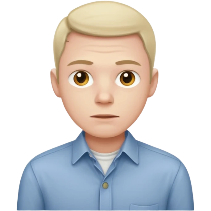 The boring man emoji