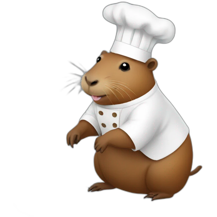 Capybara-cooking emoji
