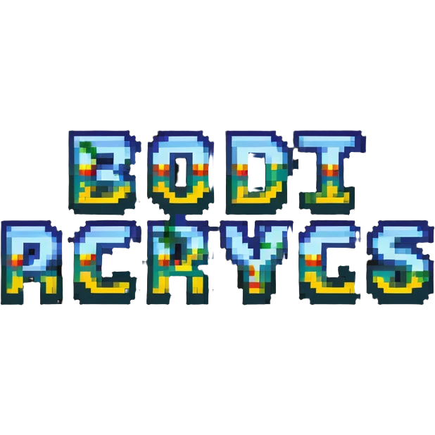 SR CRYPTO text in bold arcade-style pixel lettering emoji