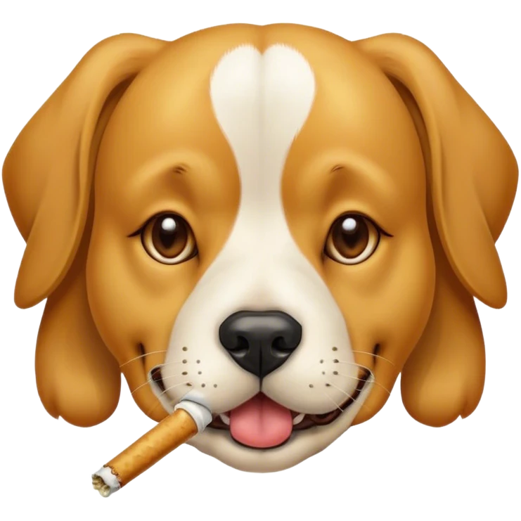 Smoking joint dog  emoji