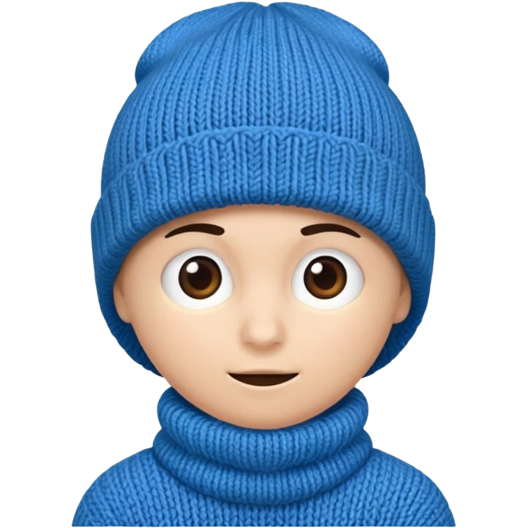 Blue beanie emoji